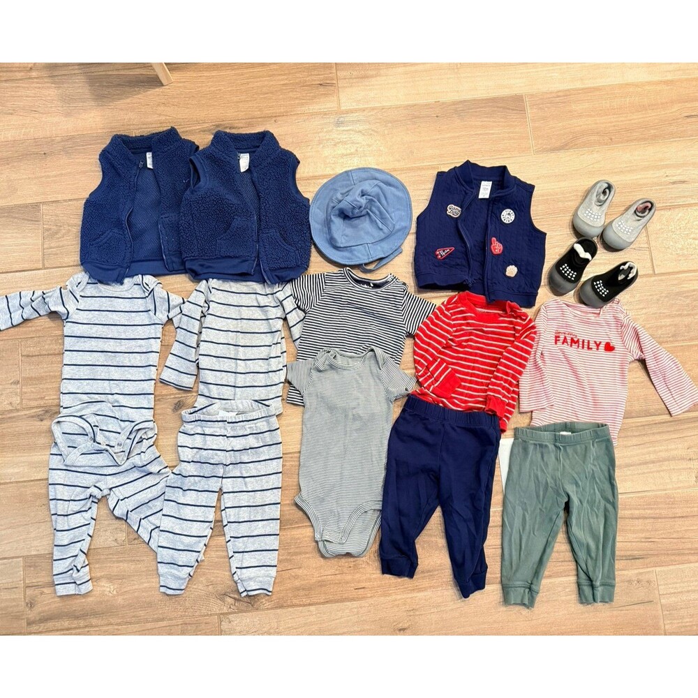 16 pieces Baby boy clothes bundle 12mon
